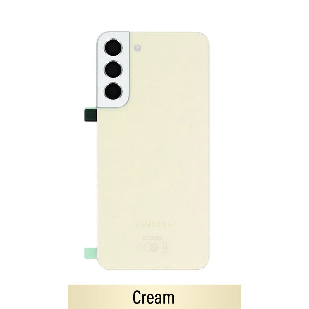 Rear Cover Glass For Samsung Galaxy S22 Plus S906B GH82-27444F (Gold)-Cream Rear Cover Glass For Samsung Galaxy S22 Plus S906B GH82-27444F (Gold)-Cream